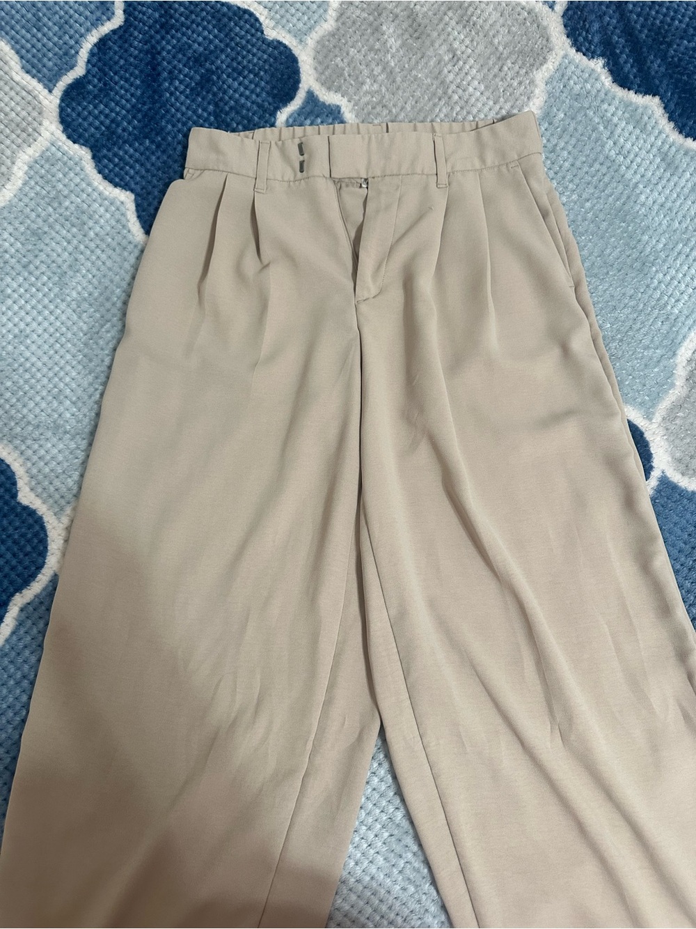 a new day Beige Pleated Men’s Dress Pants